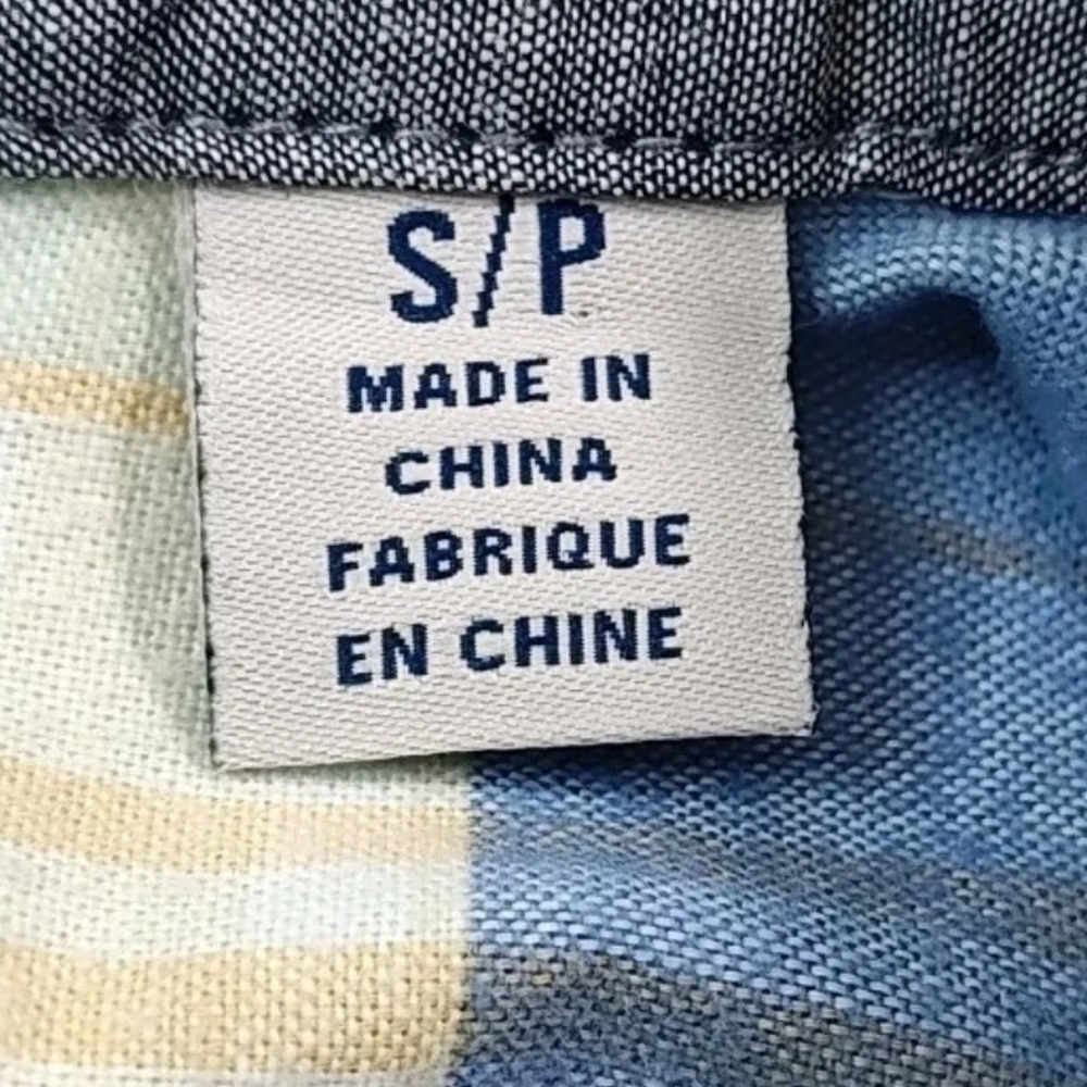 Tommy Bahama Flannel Shirt Men Small Blue Plaid Button Down Preppy Coastal - Picture 9 of 13